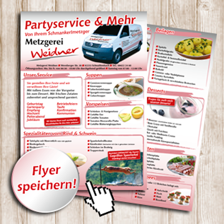 Partyservice-Flyer